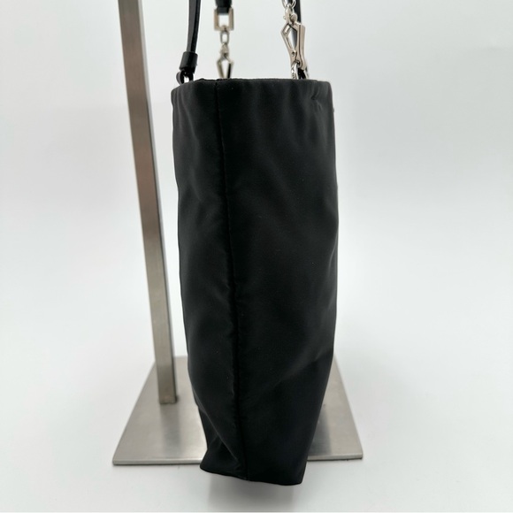 Prada Black Nylon Clip Handle Mini Tote Bag - Picture 7 of 14
